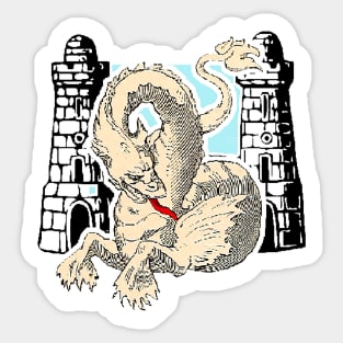 Dragon tower Sticker